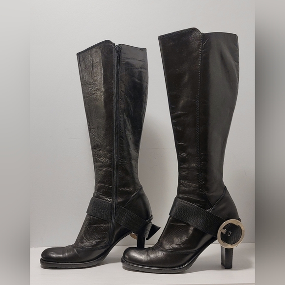 Moving Sale! Made in Italy Rare Leather Boots, Size 39 - Picture 7 of 16